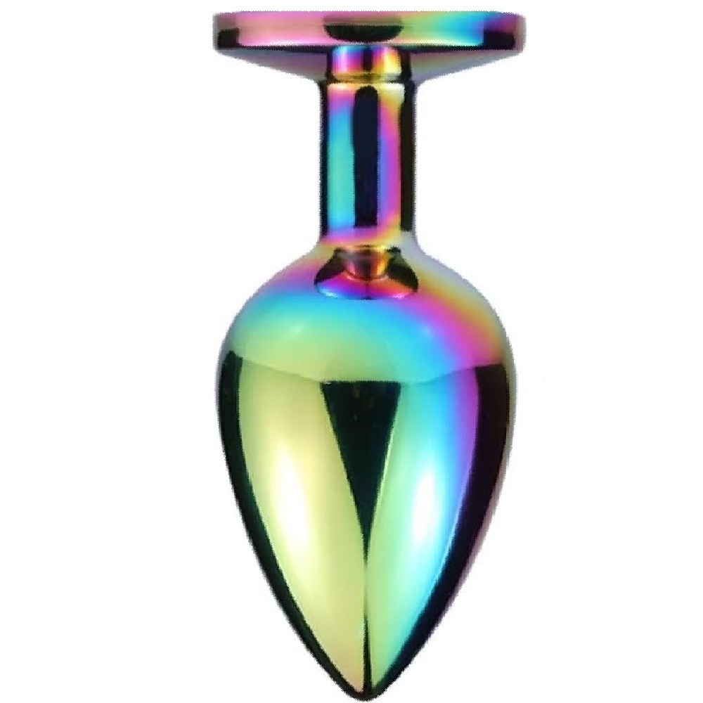bAŞKa Backdoor Play Rainbow Booty Taşlı Metal Anal Plug Small
