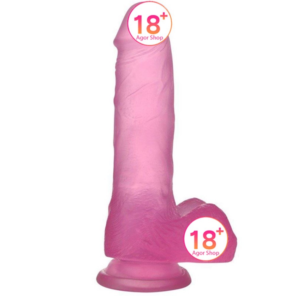 Lovetoy Jelly Studs Pink Dildo Medium 17 cm Jel Penis LV3101