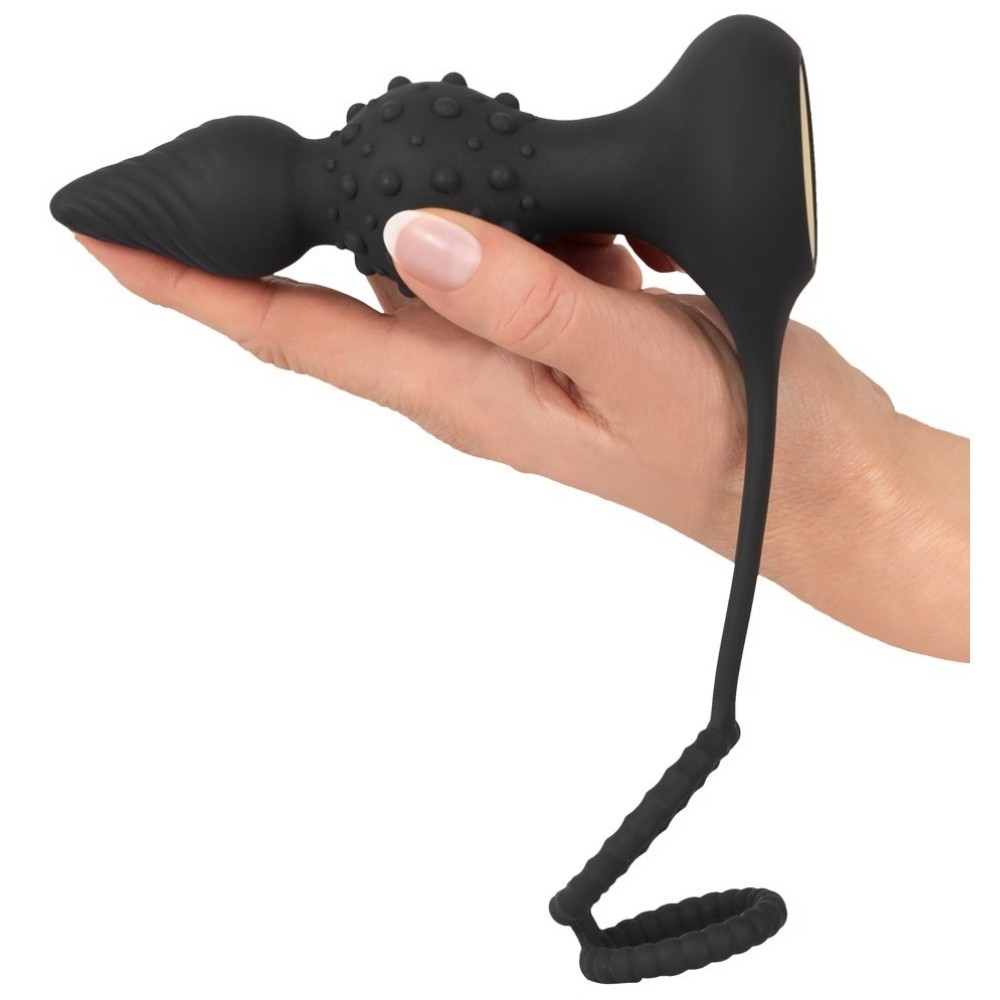 Rebel Men's Gear RC Butt Plug with Cock Ball Rings Anal Vibratör ve Penis Halkası