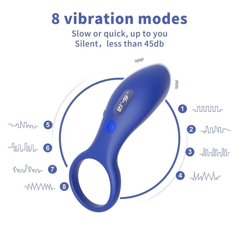 Wowyes B9 Clitoral Stimulation Cock Ring Titreşimli Penis Halkası MRB-005