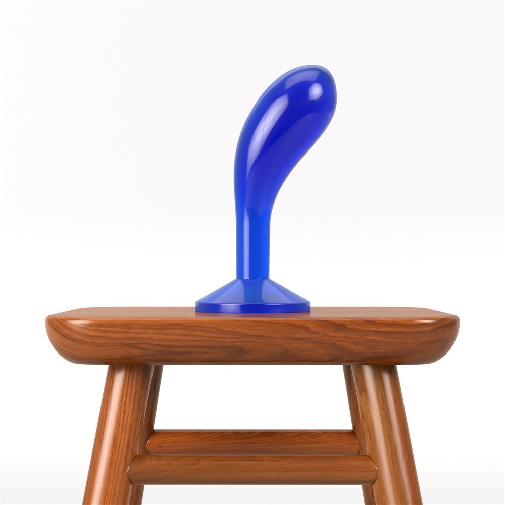 Lovetoy Flawless Clear Prostate Plug 6.0'' Blue Silikon Anal Plug LV310319
