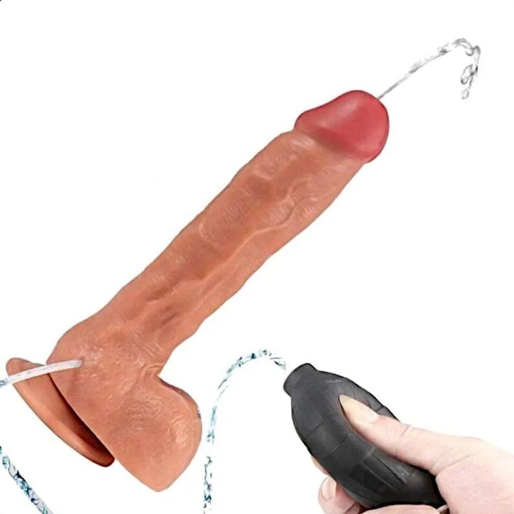Xise Dildo Series Shoufei Squirting With Balls Boşalabilir Penis XS-WBC10050-İNF
