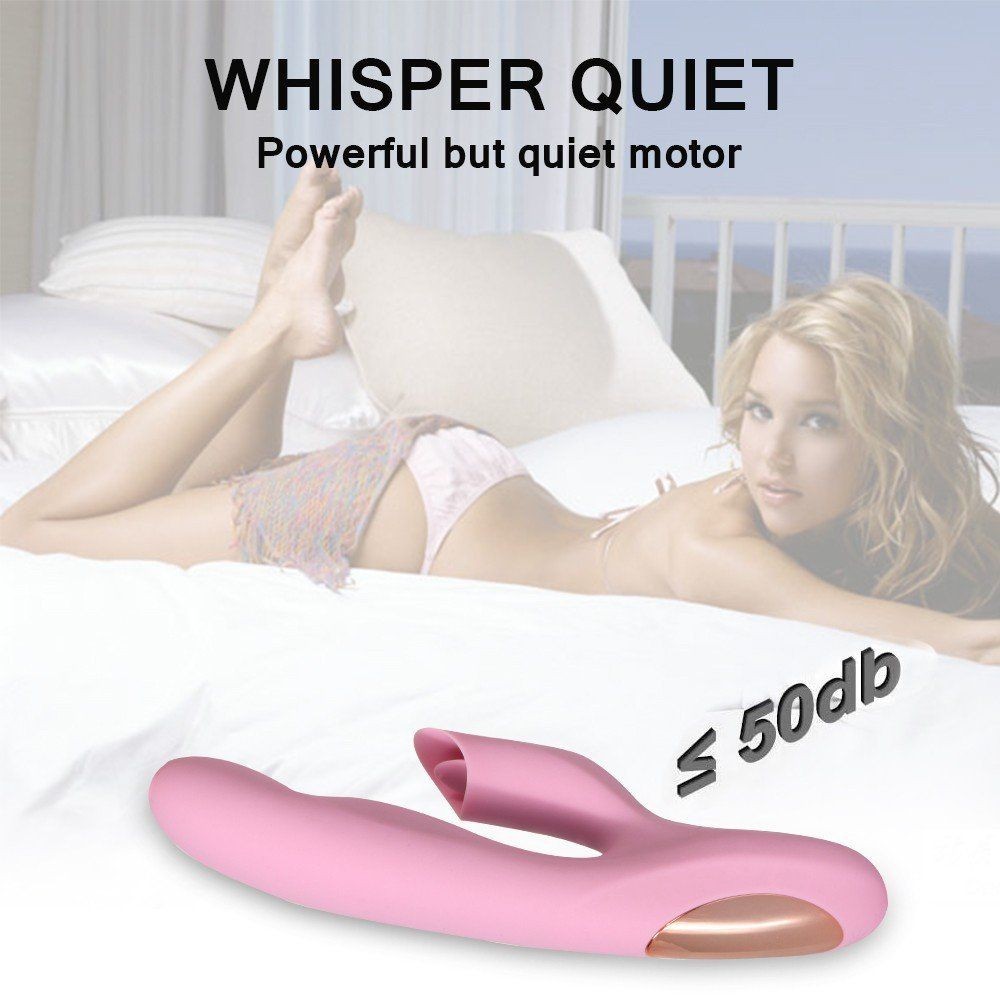 Shequ Pearly Pink Dil Hareketli G-Noktası Stimülasyon Vibratör SQ-V10104