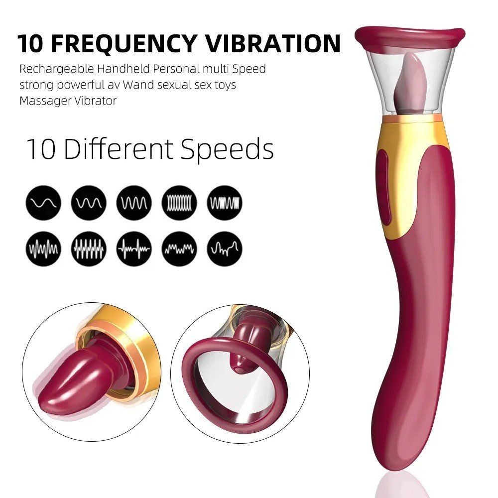 bAŞKa Luxury Tongue Vibe 2 İn 1 G-Spot ve Dil Vibratör