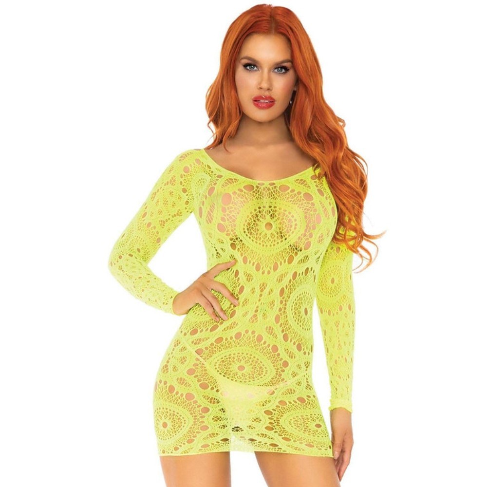 bAŞKa Fantasy Wear Crochet Mini Dress SeksiVücut Çorabı