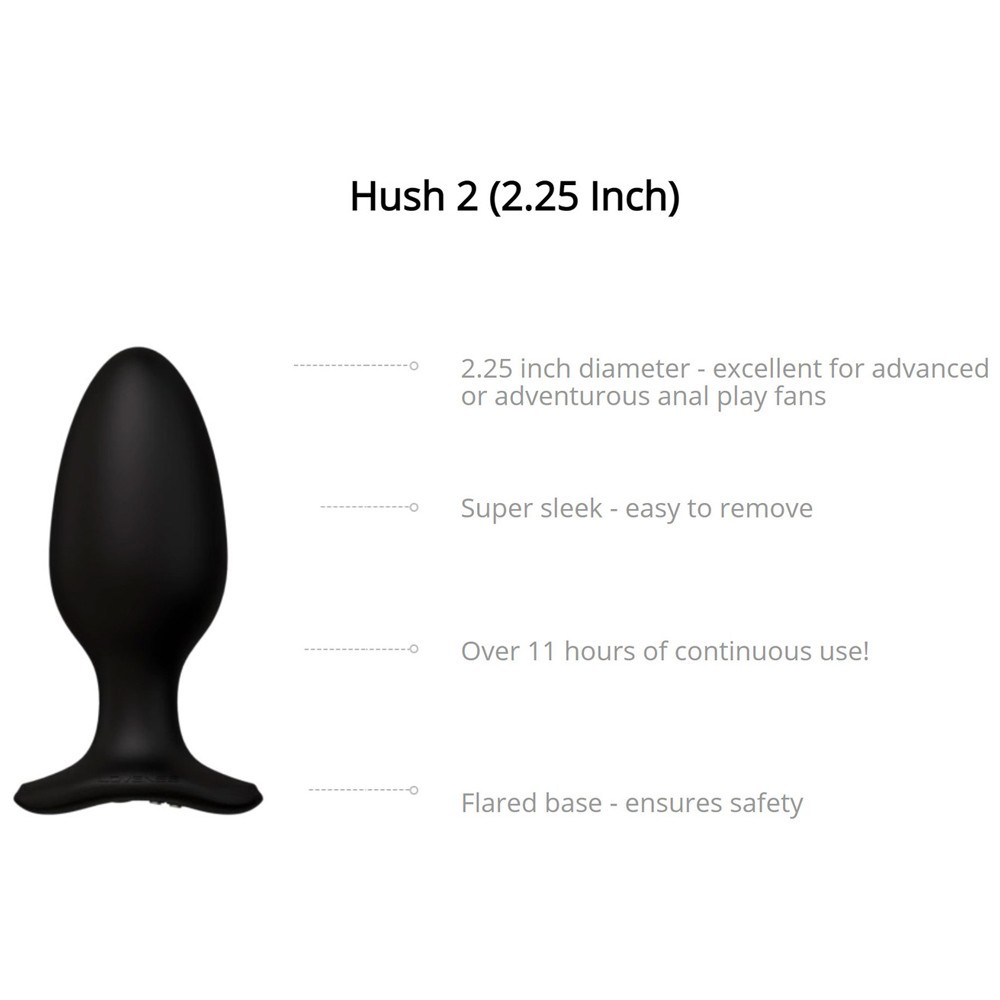Lovense Hush 2 Large 57 mm Telefon Kontrollü Titreşimli Anal Plug