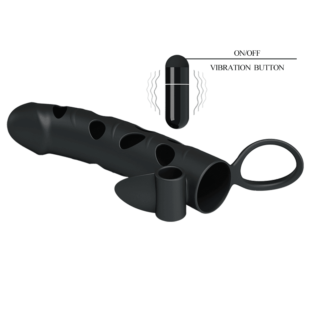 Pretty Love Penis Sleeve With Strap Testis Geçirmeli Penis Kılıfı BI-026215