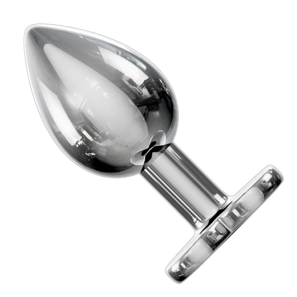 bAŞKa Booty Jewellery Silver Metal Anal Plug Medium
