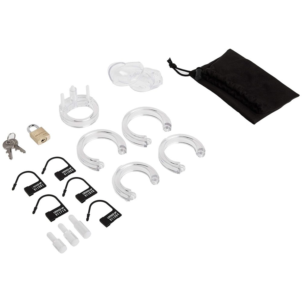 bAŞKa Master Chastity Devices Transparent Plastik Penis Kafesi