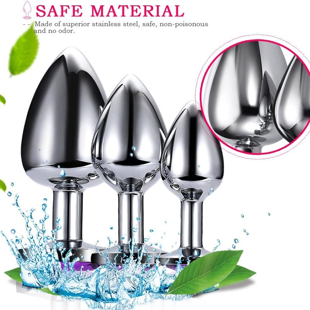 bAŞKa Booty Jewellery Silver Metal Anal Plug Small