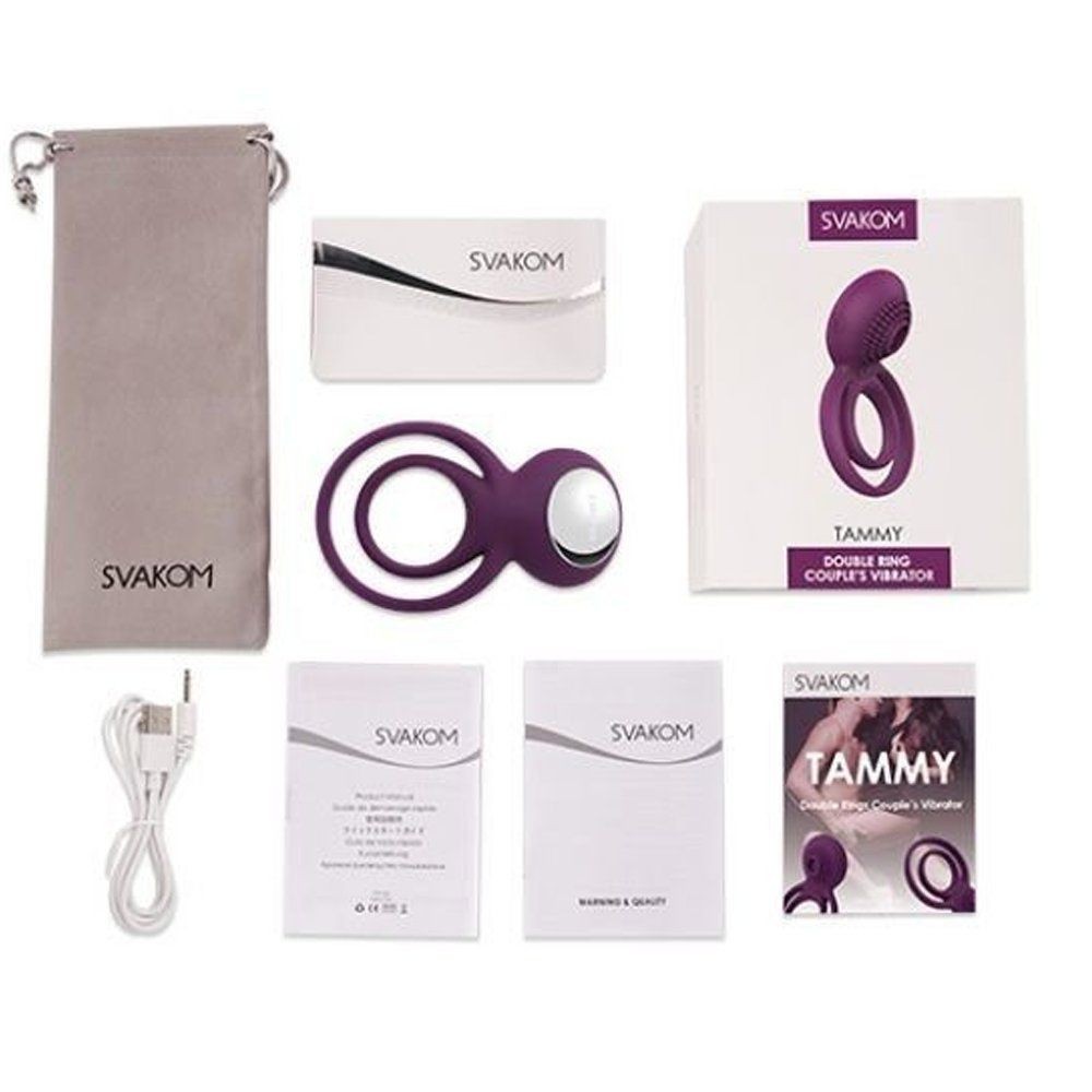 Svakom Tammy Vibrating Ring Purple Titreşimli ve Klitoris Uyarıcılı Vibratör