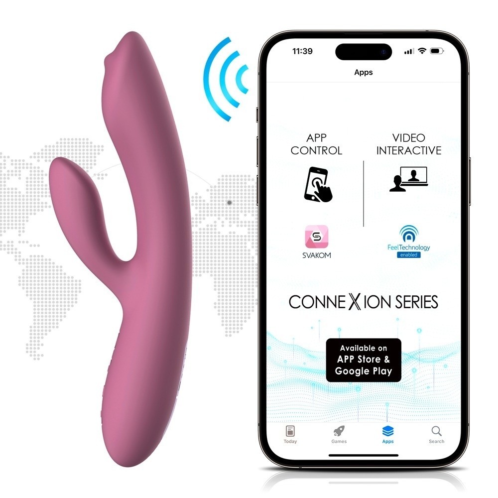 Svakom Trysta Neo App Controlled G-Spot and Clitoris Stimulator Rabbit Vibrator