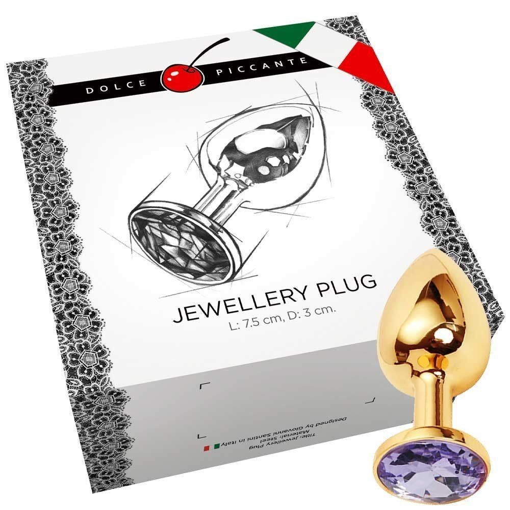 Dolce Piccante Lüks Small Boy Gold  Anal Plug