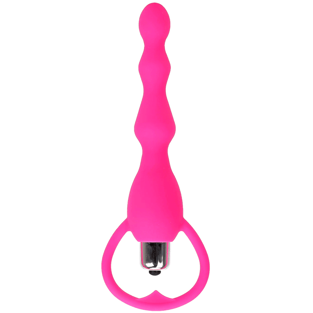 bAŞKa Anal Fantasy Beaded Tek Mod Boncuk Anal Vibratör-Pink