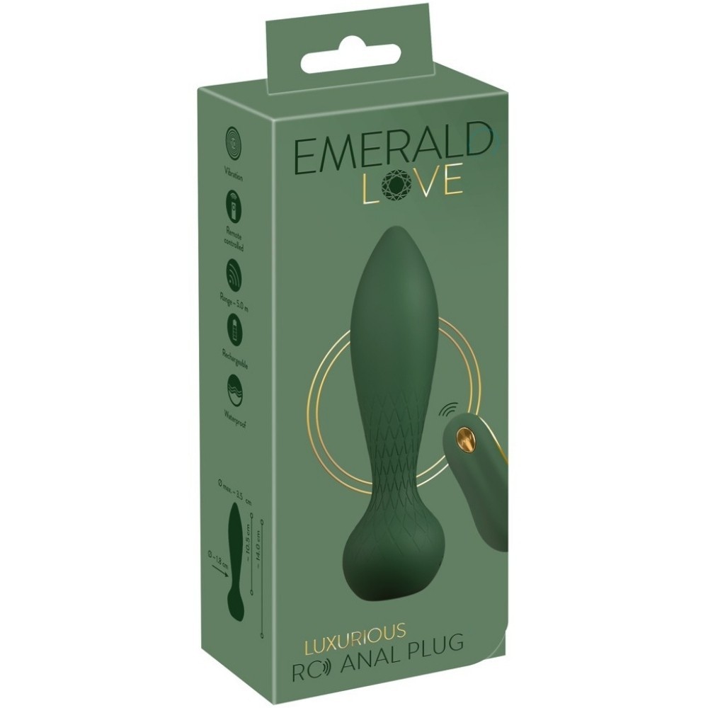 Emerald Love Luxurious Remote Control Anal Plug Vibrator