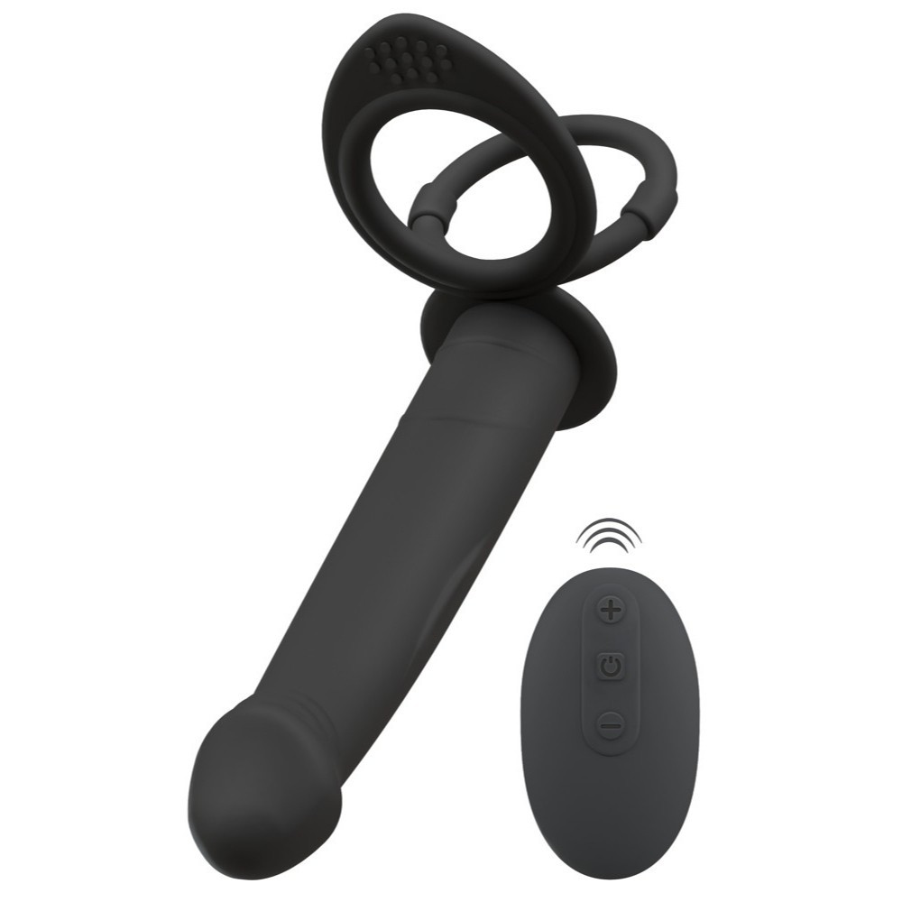 Black Velvets Remote Control Double Fucker Titreşimli Anal Penis