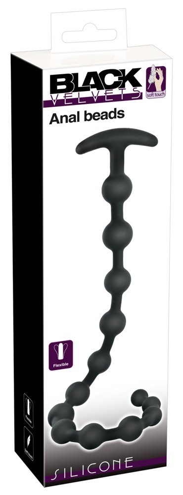 Black Velvets Anal Beads 50 Cm Silikon Alıştırıcı Anal Boncuk