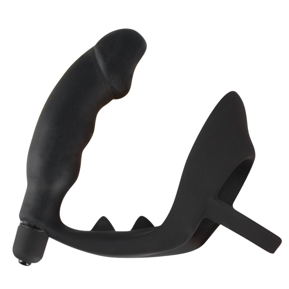Black Velvets Ring Vibro Plug Titreşimli Penis Halkası ve Anal Vibratör