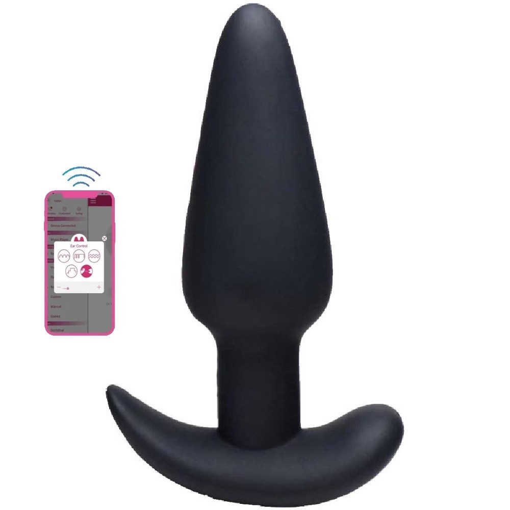 bAŞKa Nano Phone Control Anal Vibrator Black Titreşimli Anal Plug