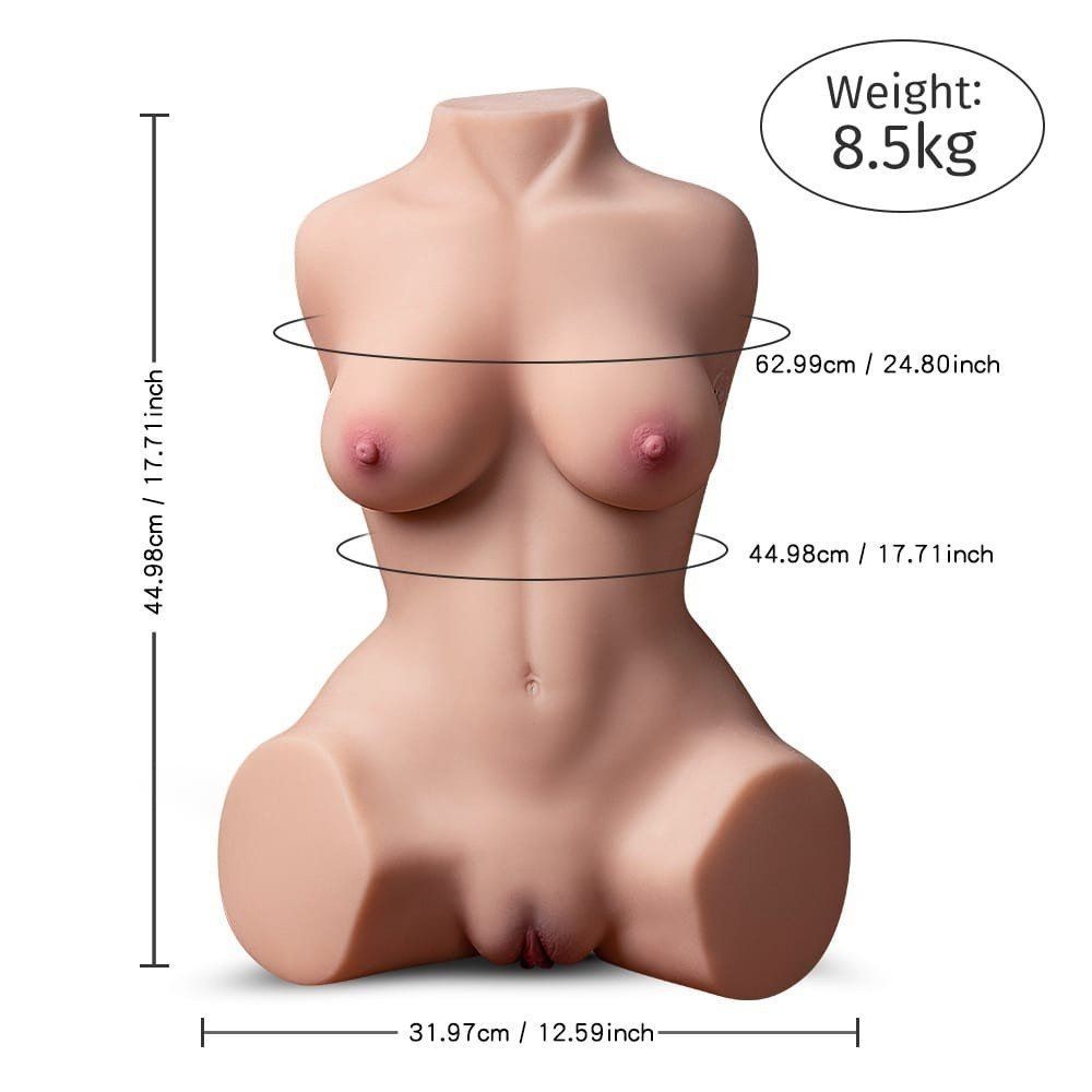 Shequ Delia Emiş Güçlü ve Titreşimli Realistik Vücut Masturbator SQ-MAS20015