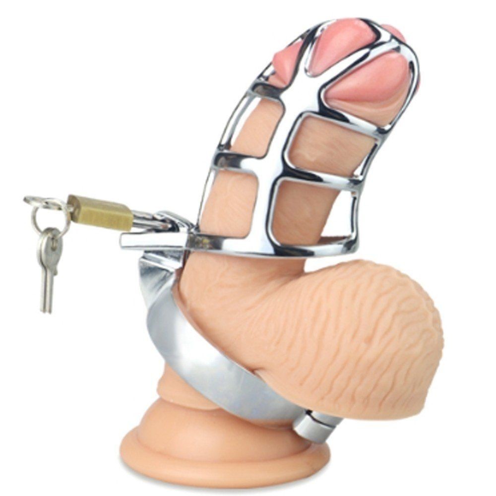 bAŞKa Master Male Chastity Metal Spider Cock Cage Penis Kilidi 50 mm