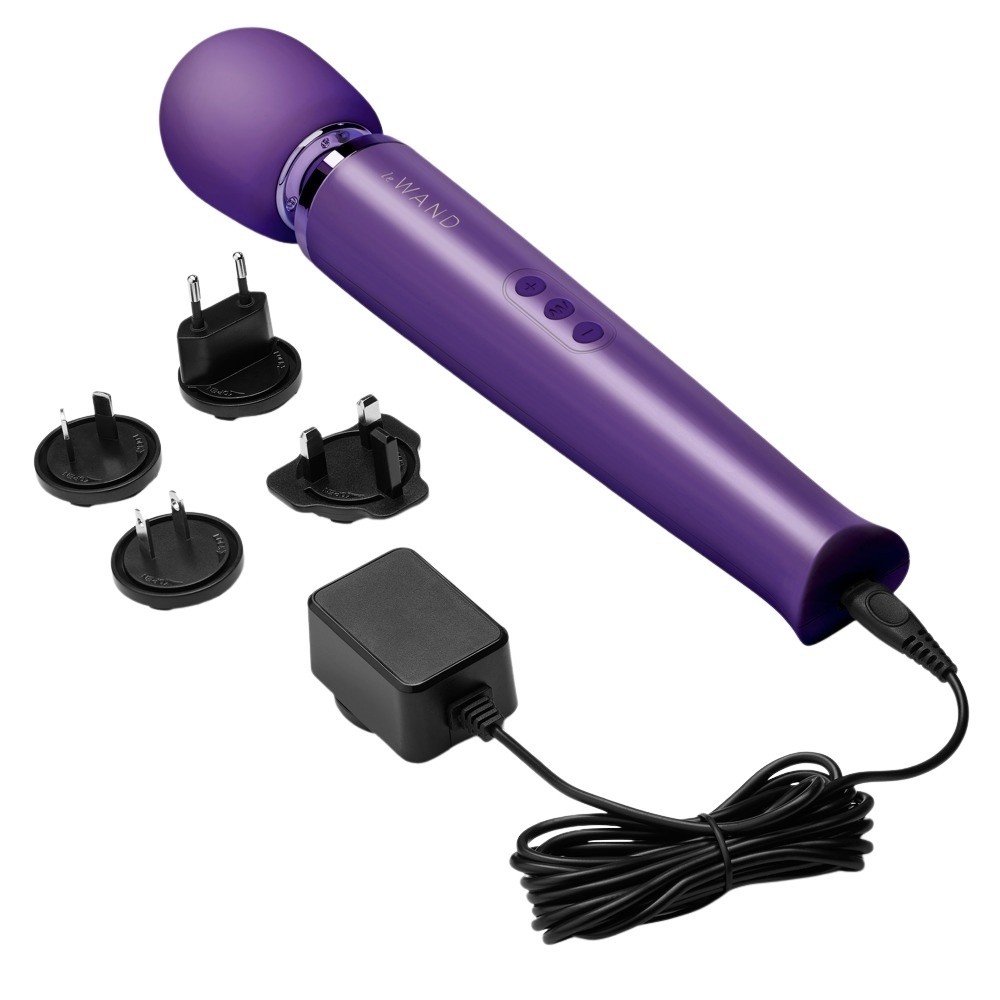 Le Wand Rechargeable Body Massager Masaj Wand Vibrator-Purple