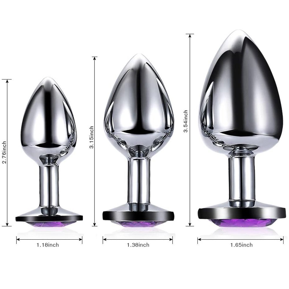 bAŞKa Booty Jewellery Silver Metal Anal Plug Medium