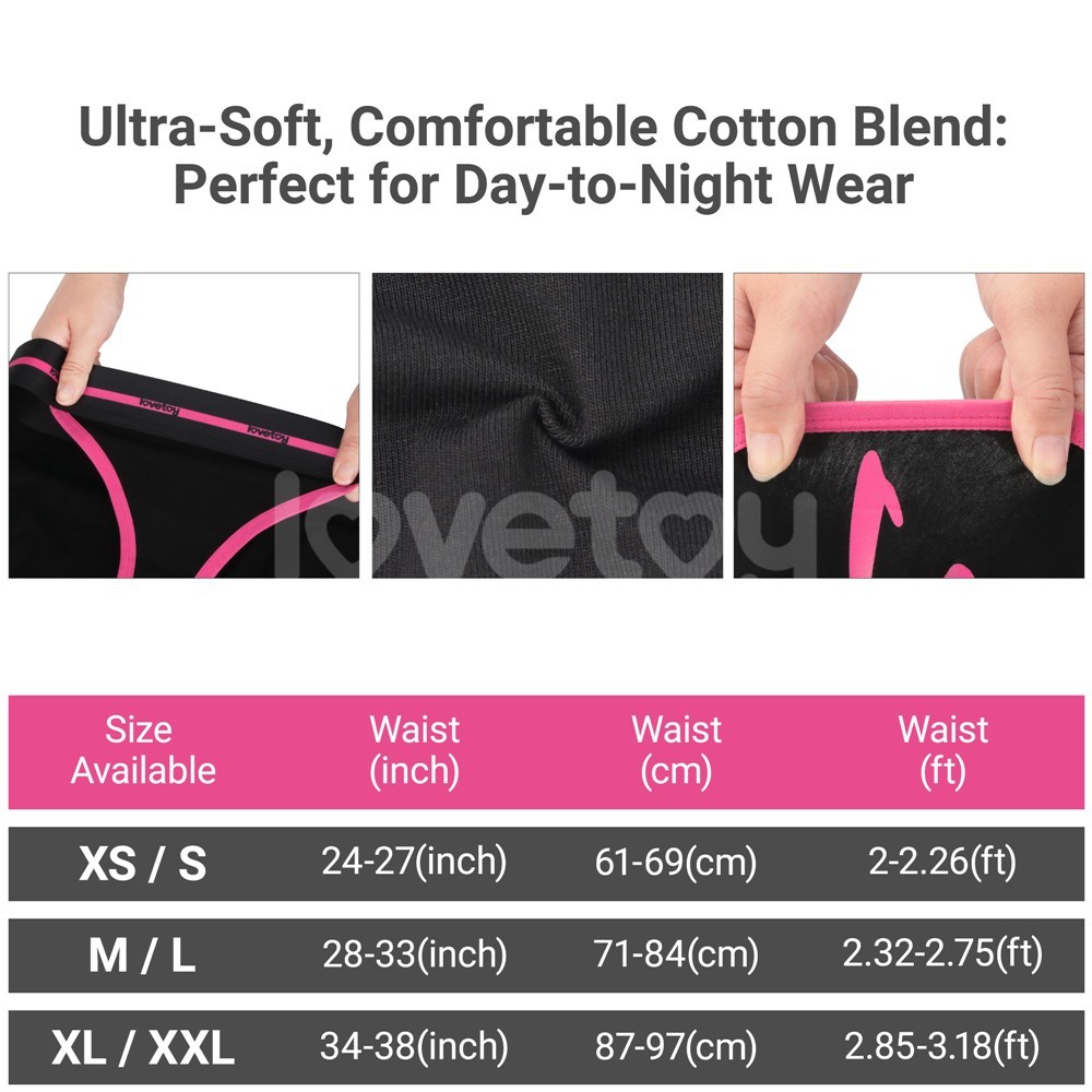Lovetoy Printed Vibrating Sexy Panties XS/S Giyilebilir Vibratör LV770214A