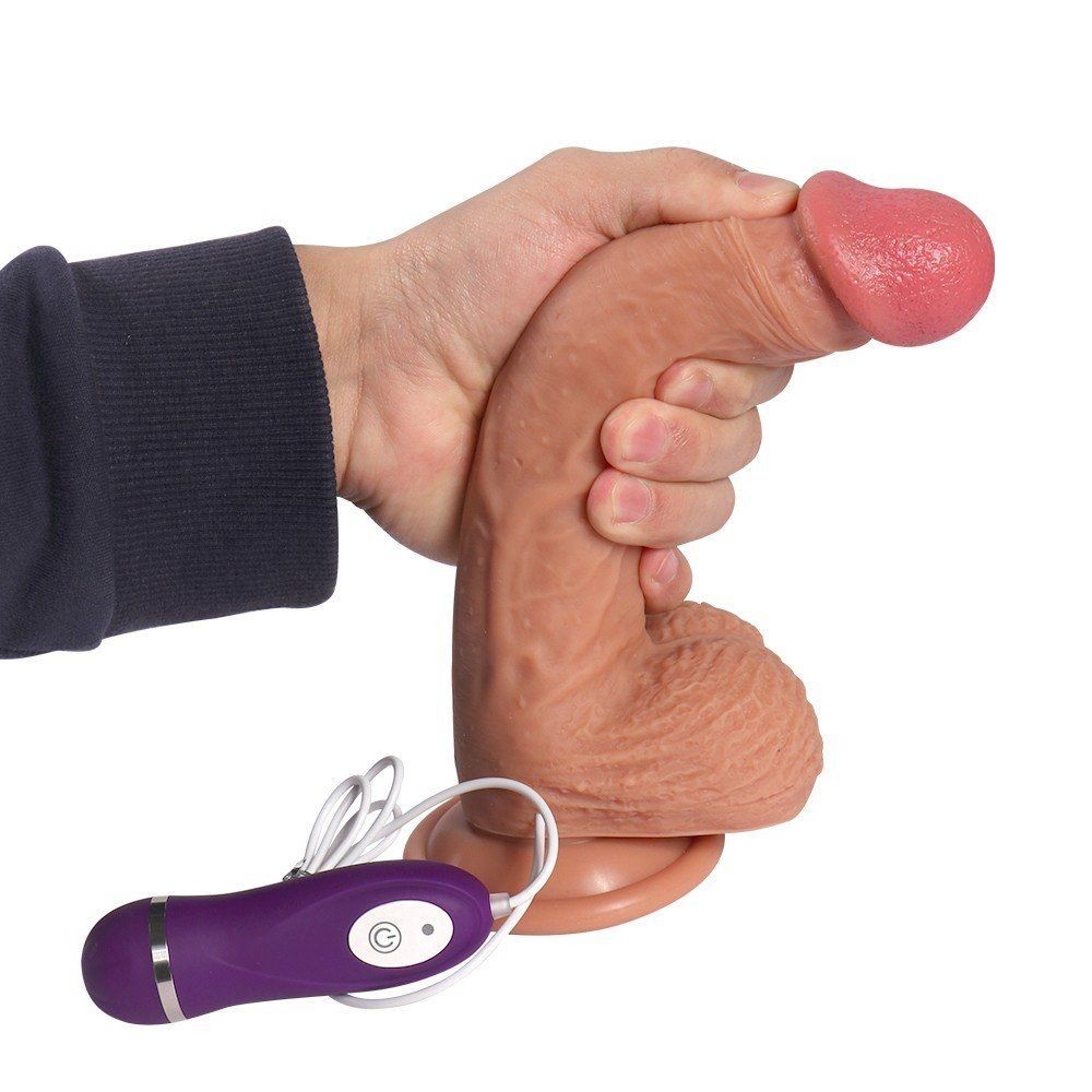 Dildo Series Dean Vibe 21 Cm 10 Mod Doğal Realistik Vibratör SQ-WBD10007-V