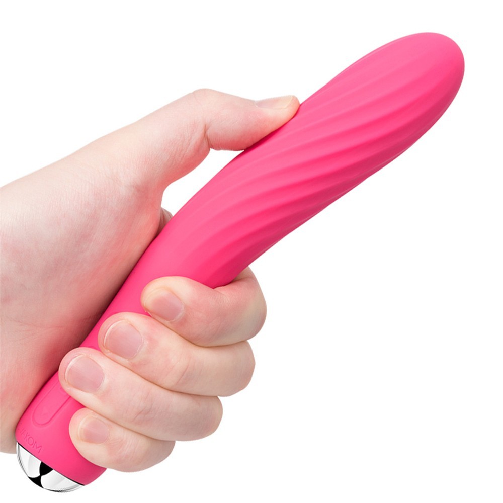 Svakom Anya Powerful Spiral Warming Vibrator Plum Red