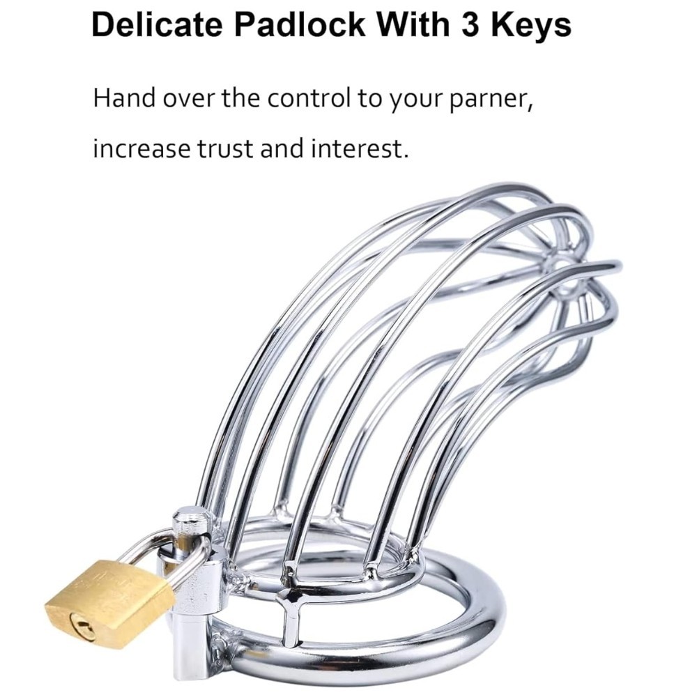 bAŞKa Master Male Chastity Breathable Cage Nefes Alınabilir Penis Kilidi 50 mm