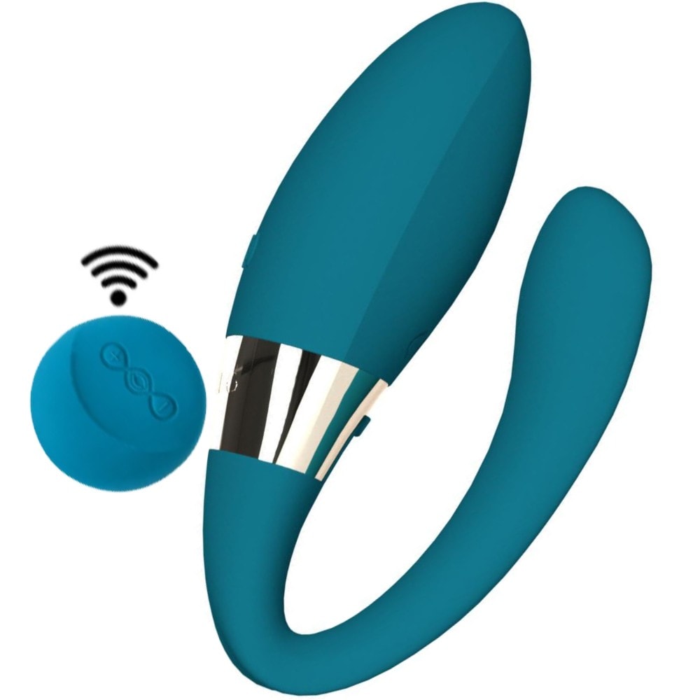 Lelo Tiani Duo Dual-Action Couple's Massager Vibratör - Ocean Blue