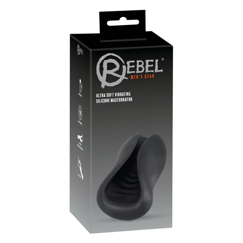 Rebel Men's Gear Ultra Soft Vibrating Silicone Masturbator