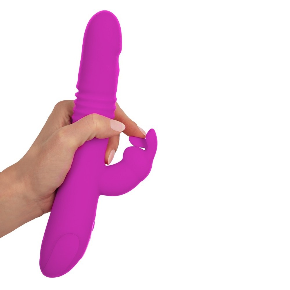 Sweet Smile Thrusting Pearl İleri Geri Rabbit Vibrator