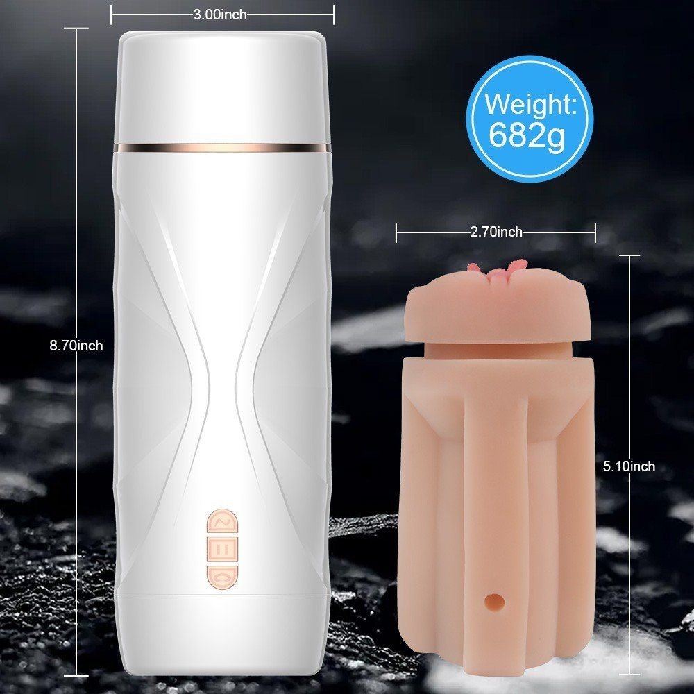 Shequ Riley Suction Emiş Güçlü 7 Mod Titreşimli Realistik Vajina SQ-MA70064