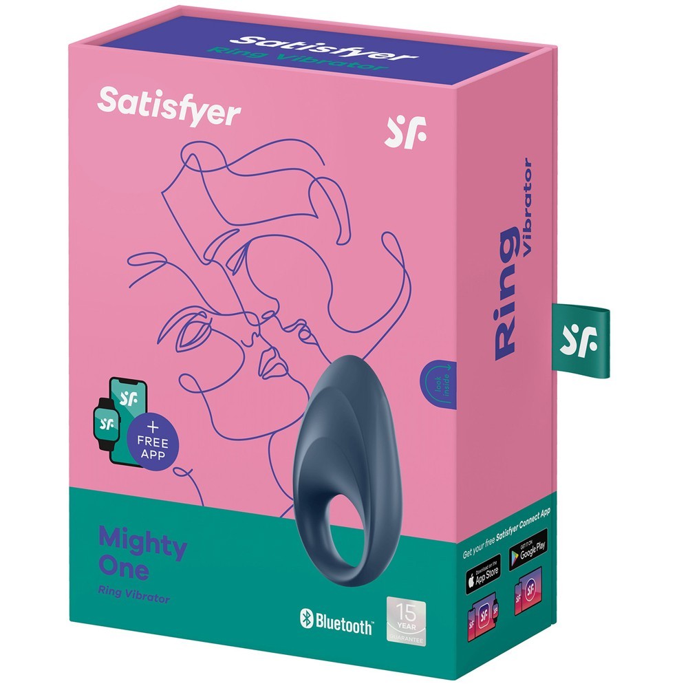 Satisfyer Mighty One Vibrating Ring Telefon Kontrollü Penis Halkası