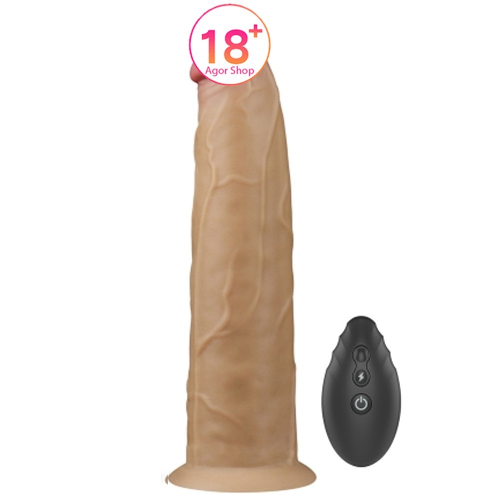 Lovetoy Dual Layered Silicone Rotator 20 Cm Hareketli Realistik Penis LV410210