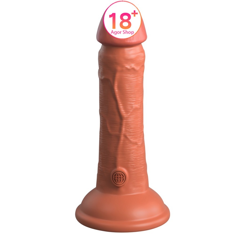 Pipedream King Cock Elite 6 İnch Dual Density Silicone Cock Realistik Penis-Brown