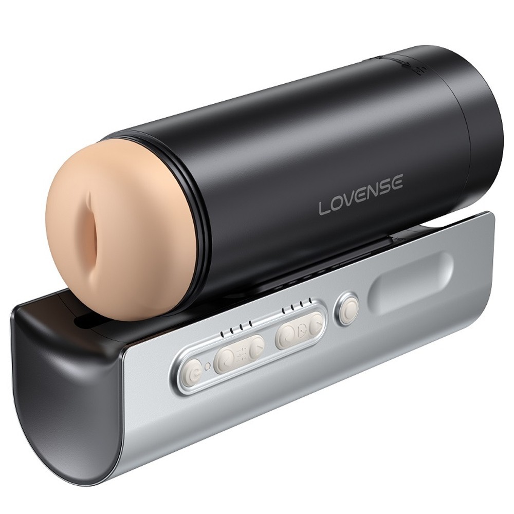 Lovense Solace Pro AI Destekli Telefon Kontrollü İleri Geri Hareketli Mastürbatör