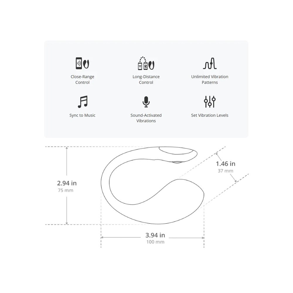 Lovense Lush 4 App-Controlled G-Spot Telefon Uyumlu Vibratör