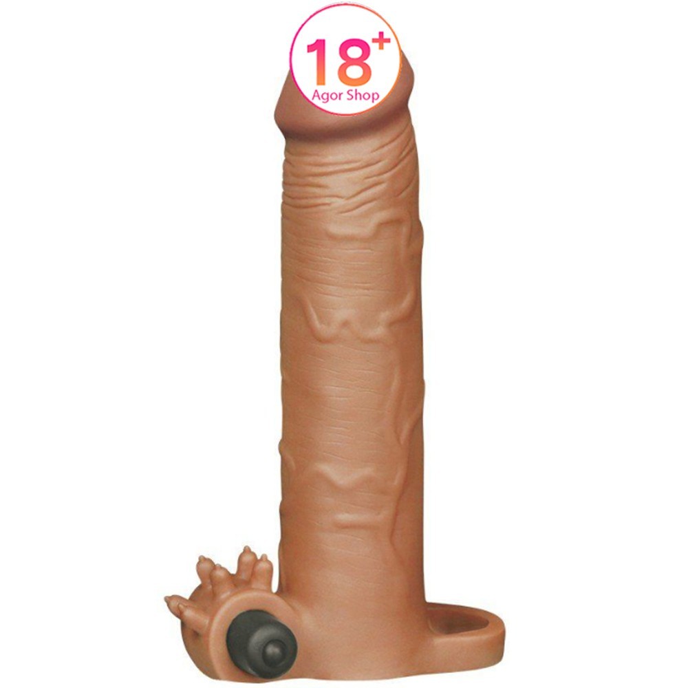 Lovetoy Pleasure X-Tender Vibrating Sleeve Titreşimli Melez Penis Kılıfı LV1065