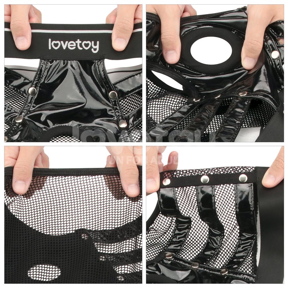 Lovetoy Rebellion Reign Iconic Harness Strap on Set LV781001B M/L