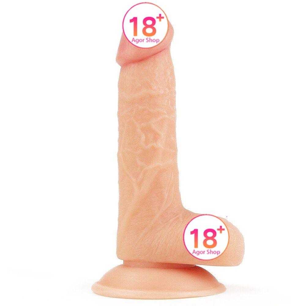 Lovetoy The Ultra Soft Dude Dildo Yumuşak Realistik Penis 18 cm LV1087