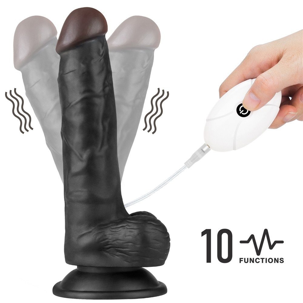 Lovetoy Easy Strapon 19 cm Titreşimli Kemerli Zenci Penis LV715127