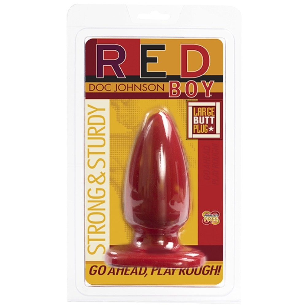 Doc Johnson Red Boy Butt Plug Large Anal Plug