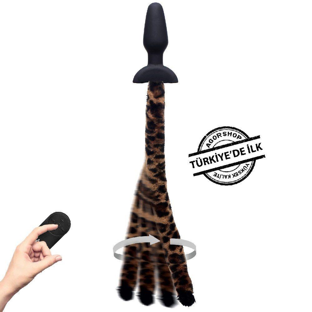 Xr Waggerz Moving And Vibrating Leopard Kuyruklu Anal Plug