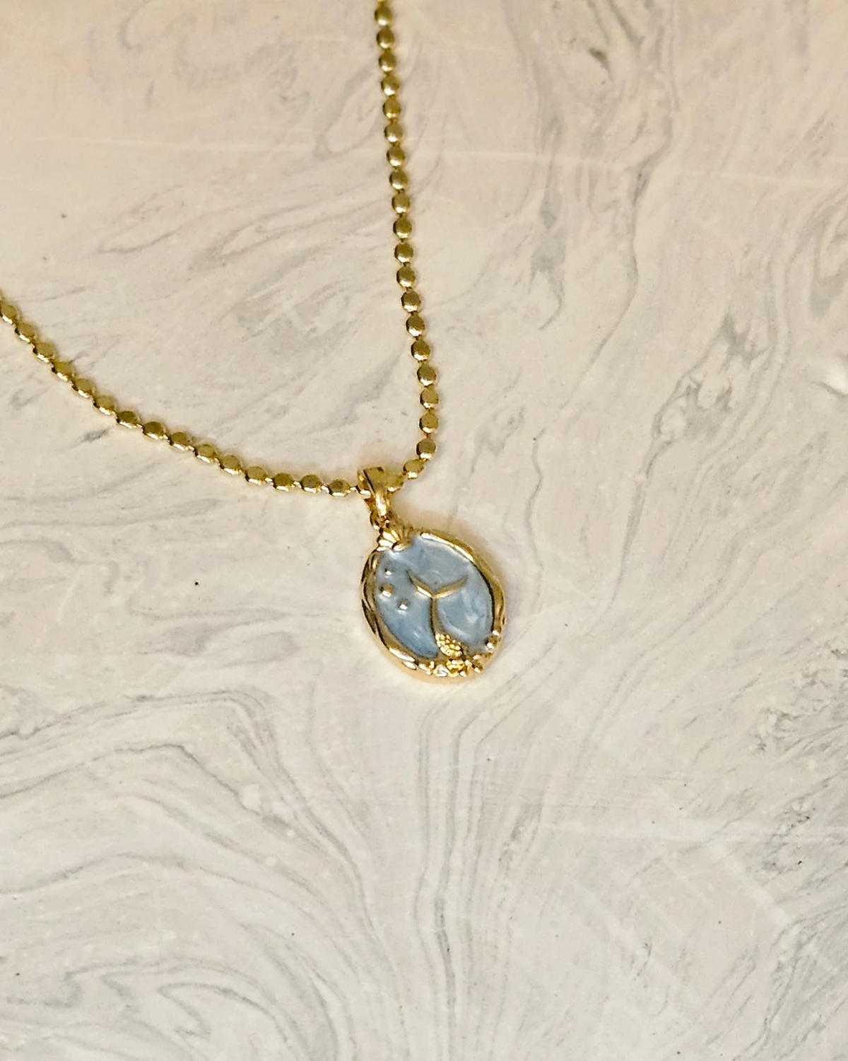 Siren’s Tail – Deniz Kızı Kuyruğu Altın Renginde Kolye