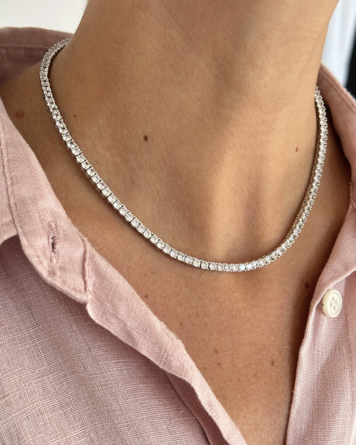 Eternal Glow - Dönmeyen Kalın Su Yolu Kolye