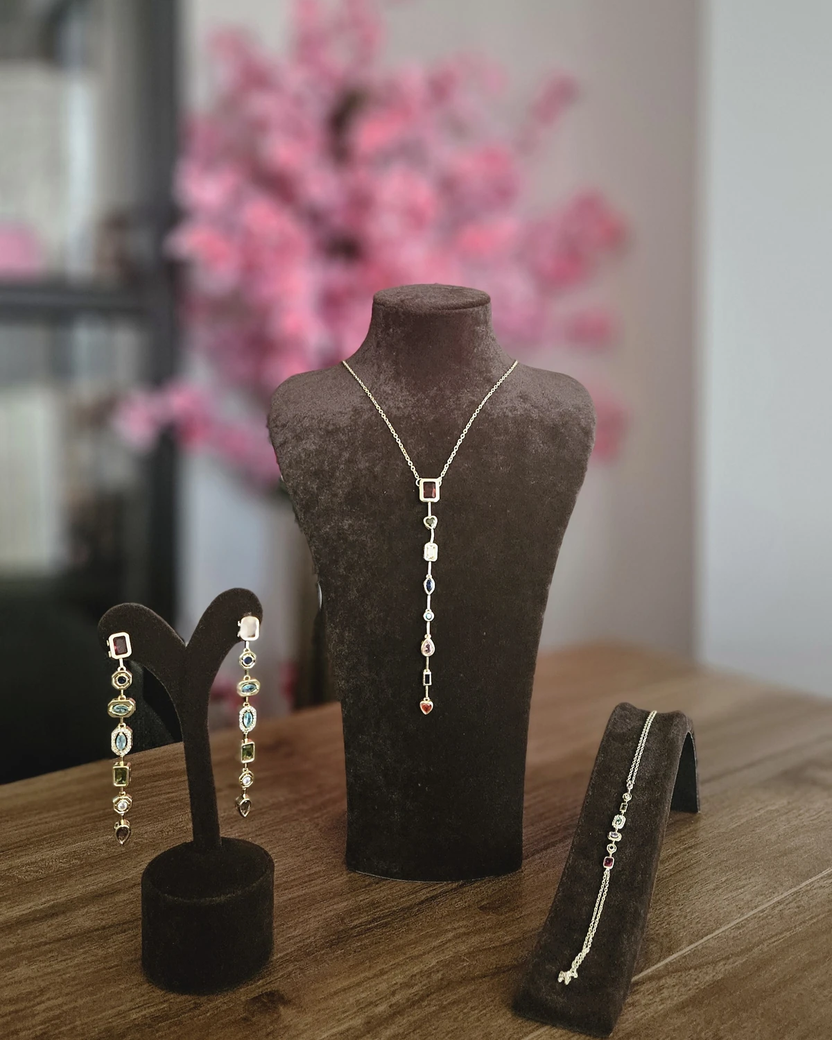 Element - Renkli 7 Taşlı Küpe