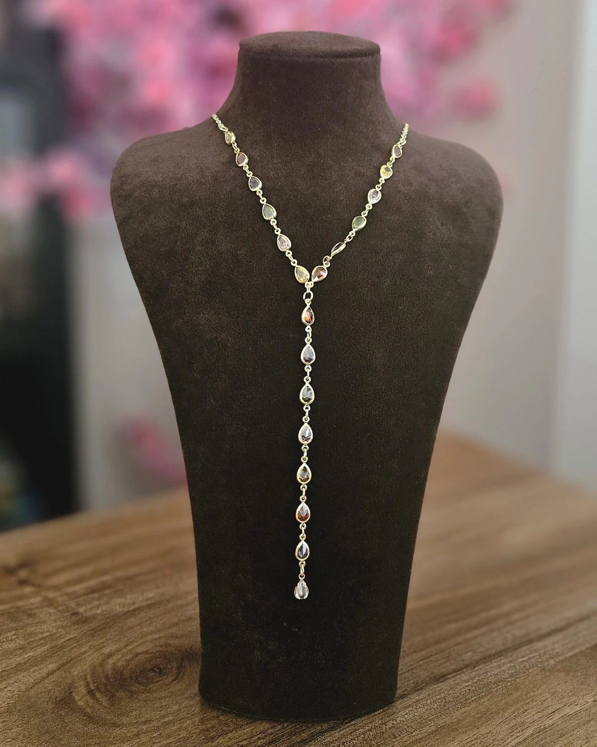 Elemental Flow – 7 Taşlı Y Shape VIRAL Kolye